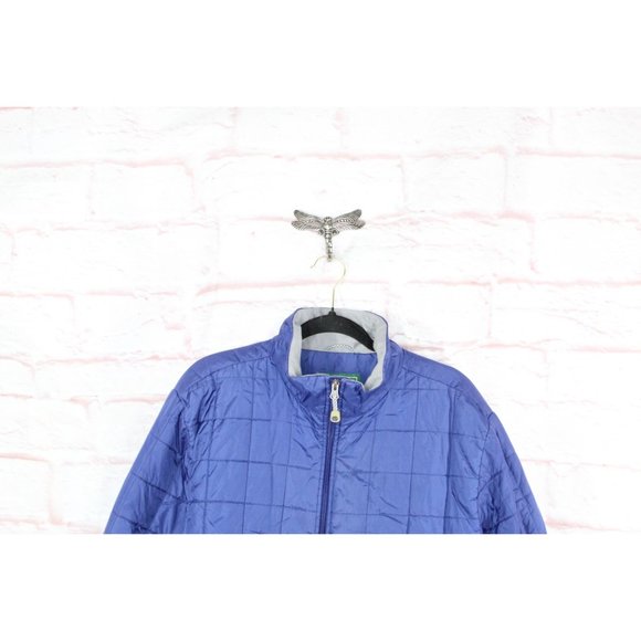 LL Bean Classic Blue Nylon Insulated Water-Resistant Full Zip Jacket M Reg - Picture 2 of 10